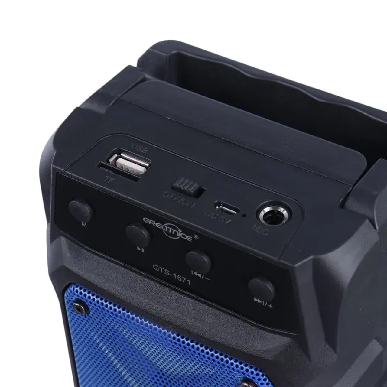 اسپیکر بی سیم GreatNice مدل GTS-1571 – مشکی آبی – TCO — تصویر ۳