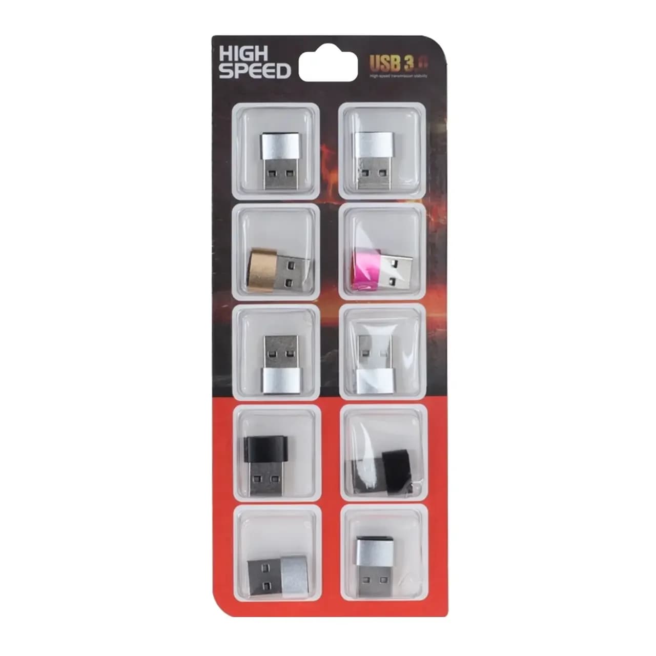 تبدیل USB To Type-C – بسته 10 عددی – RH