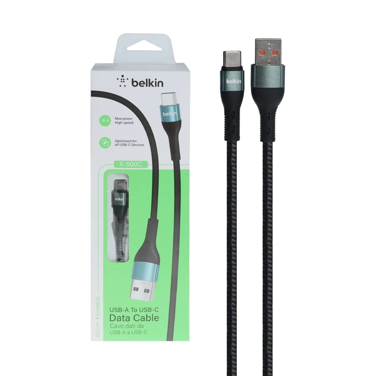 کابل شارژ Belkin Type-C مدل X-500C – مشکی