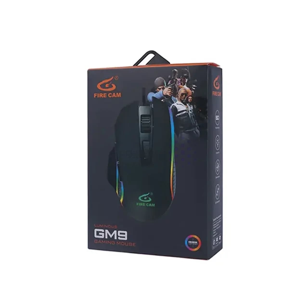 ماوس باسیم گیمینگ Fire Cam مدل GM9 – مشکی – RYL — تصویر ۷