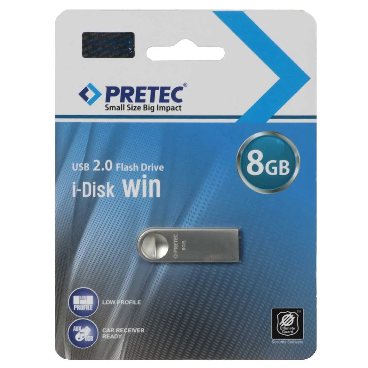 Pretec Win USB 2.0 Flash Memory – 8GB – نقره ای (گارانتی فراگامان)