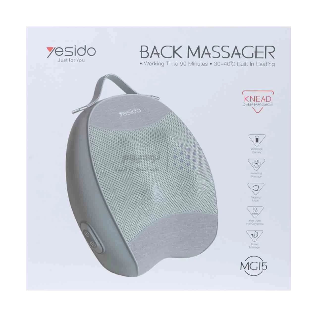 ماساژور کمر Yesido مدل MG15 (گارانتی شش ماه تعویض نیکان همراه) — تصویر ۵