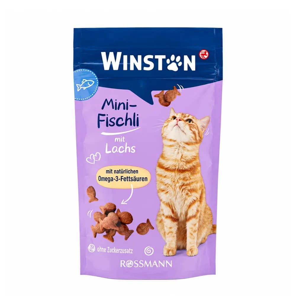 تشویقی گربه کرانچی مینی با طعم ماهی سالمون وینستون – Mini Salmon