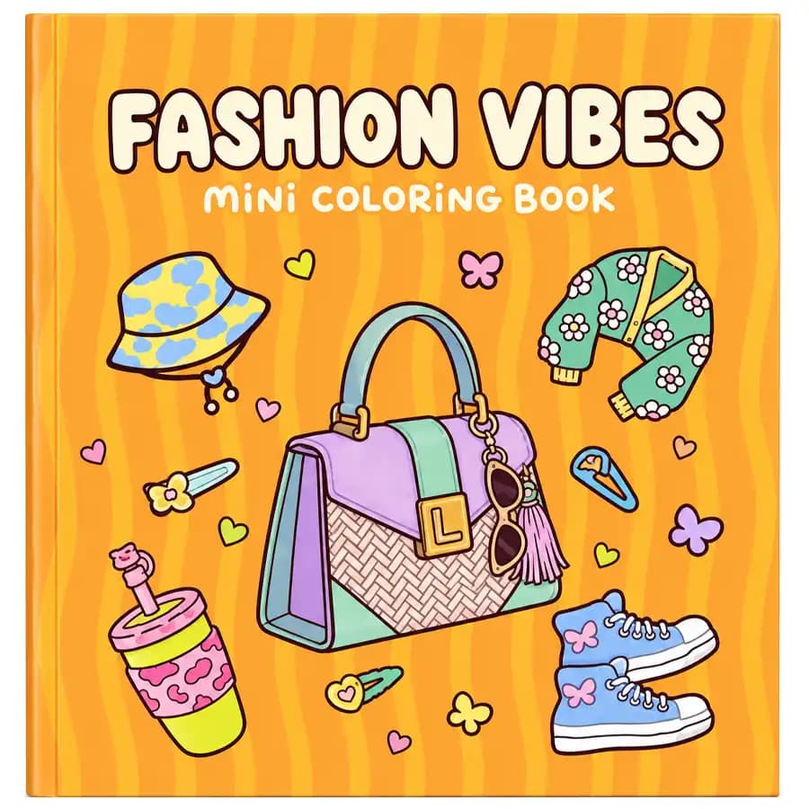 کتاب رنگ آمیزی مینی لانگو مدل Fashion Vibes