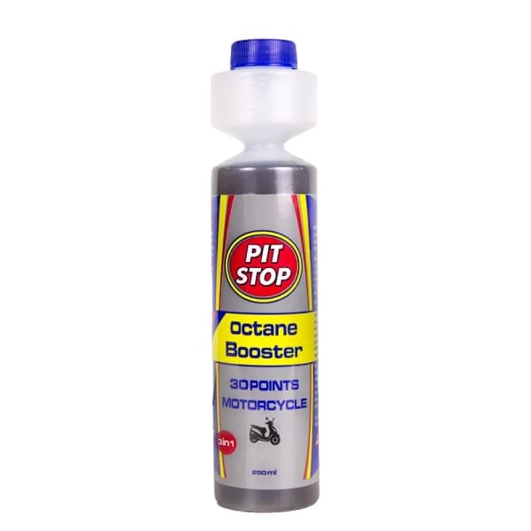 اکتان بنزین موتور سیکلت پیت استاپ حجم 250 میلی لیتر مدل Pit Stop Octane Booster 30 Points Motorcycle