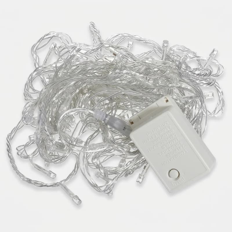 ریسه LED کد 100-LED طول 10 متر، کنترل رقص نور و حالت نوردهی متغیر، ولتاژ 220 ولت، انعطاف‌پذیر، 2 شاخه کدK24078 — تصویر ۵