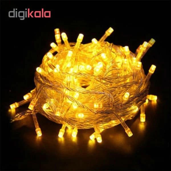 ریسه LED کد 100-LED طول 10 متر، کنترل رقص نور و حالت نوردهی متغیر، ولتاژ 220 ولت، انعطاف‌پذیر، 2 شاخه کدK24078 — تصویر ۴