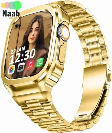 ساعت هوشمند WS-71 Ultra 2 – طلایی کدK24077 — تصویر ۳