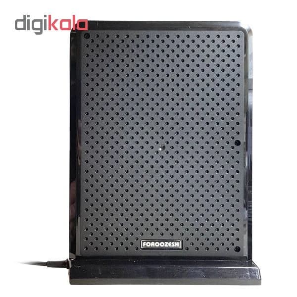آنتن رومیزی فروزش مدل Galaxy-10m، تقویت‌کننده LNA با کابل کواکسیال 10 متری، پشتیبانی از DVB-T و DVB-T2، رزولوشن 4K و باندهای VHF و UHF کدK24065 — تصویر ۳