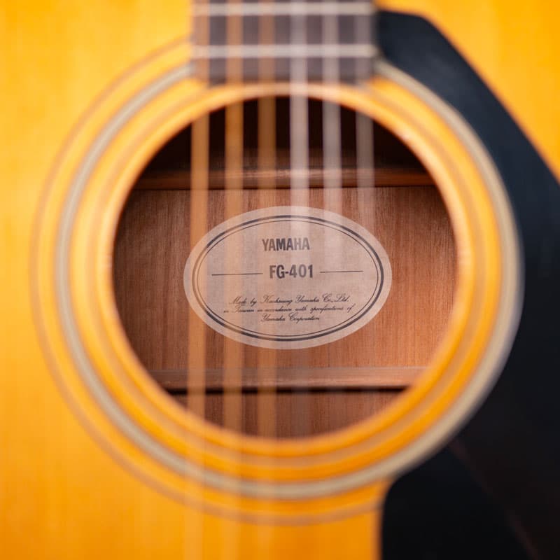 گیتار آکوستیک یاماها Yamaha FG-401 1970’s Acoustic Guitar — تصویر ۳