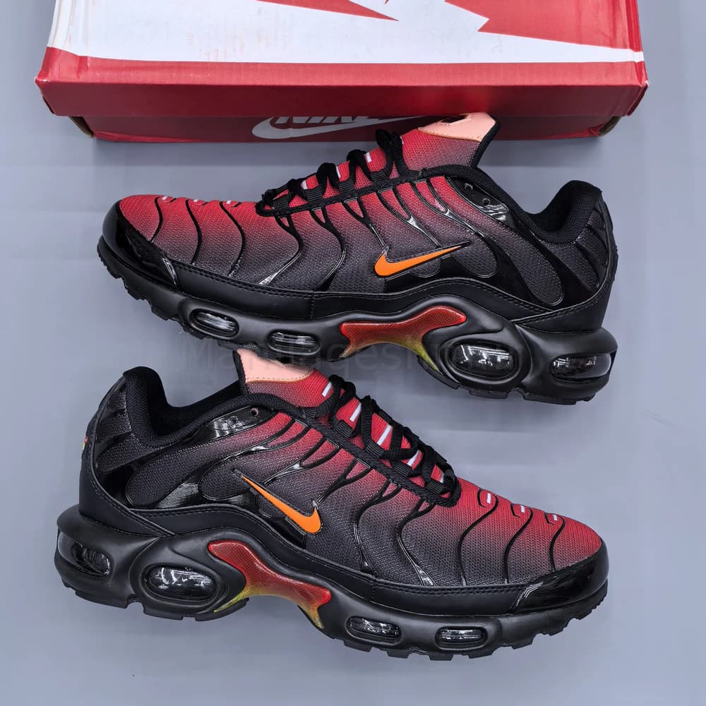 کفش نایک ایر مکس تی‌ان مشکی قرمز نارنجی Nike Air Max TN — تصویر ۲