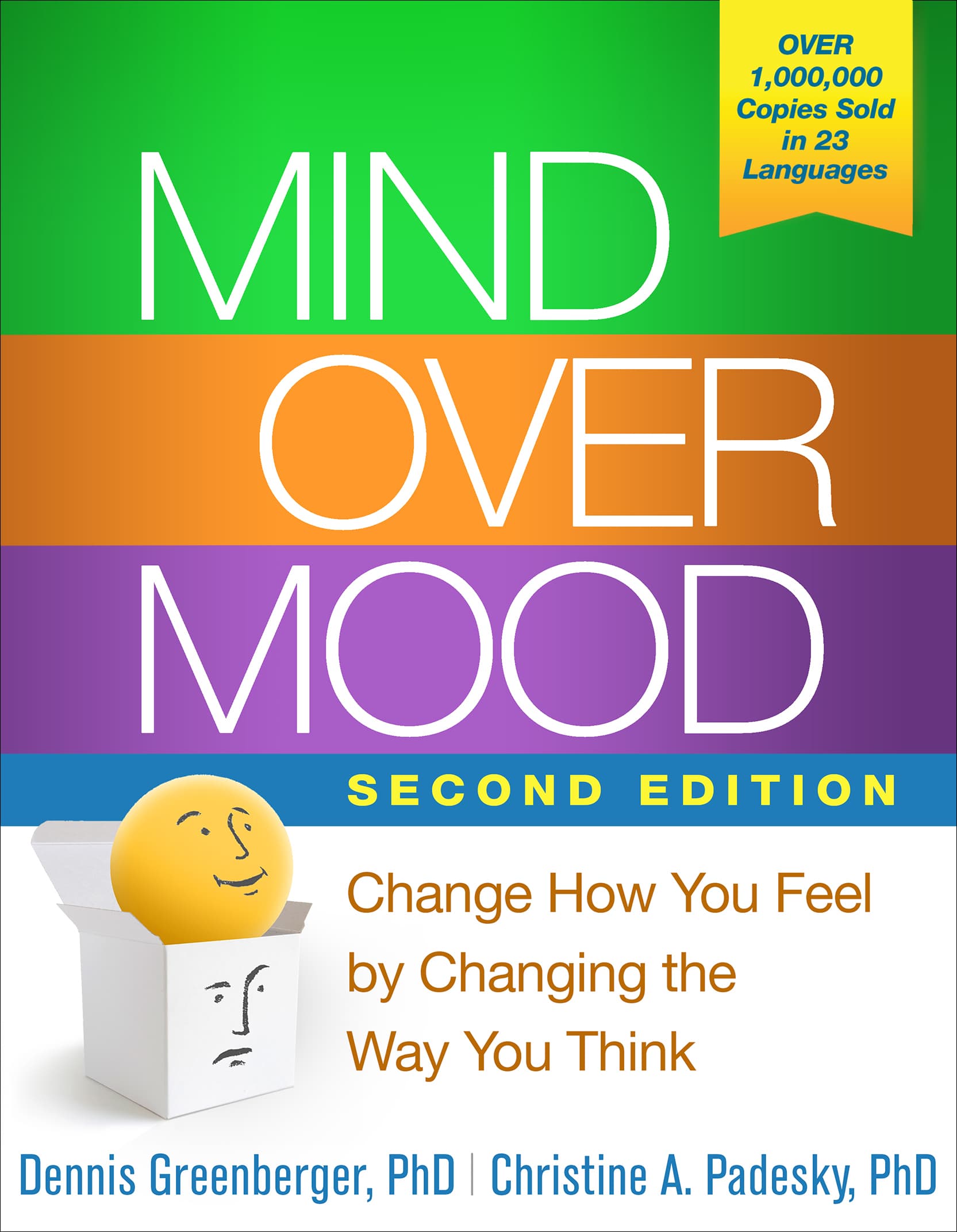 کتاب Mind Over Mood (ذهن بر خلق‌ و خو: با تغییر نحوه تفکر، احساس خود را تغییر دهید) نسخه انگلیسی PDF | دنیس گرینبرگر، کریستین ای. پادسکی