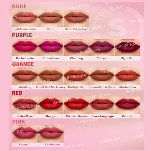رژ لب جامد مات شیگلم مدل Matte Allure — تصویر ۳