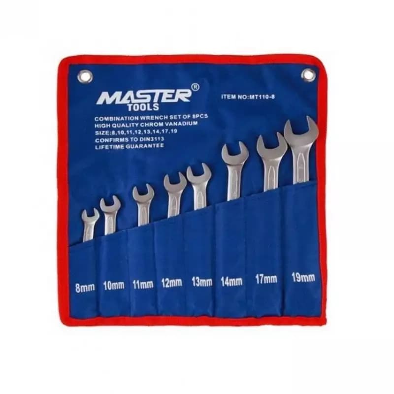 مجموعه 8 عددی آچار یکسر رینگی یکسر تخت مستر تولز مدل MT-110-8