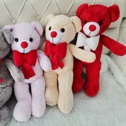 عروسک خرس بزرگ نیم متری با رنگبندی و جنس با کیفیت — تصویر ۶