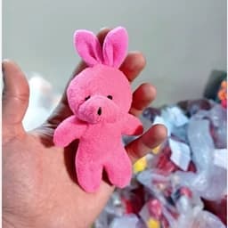 عروسک خرگوش مینی آویز عمده (12تایی) 11 سانتی کوچک — تصویر ۴