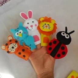 عروسک انگشتی حیوانات ( پک 20 عددی) — تصویر ۴