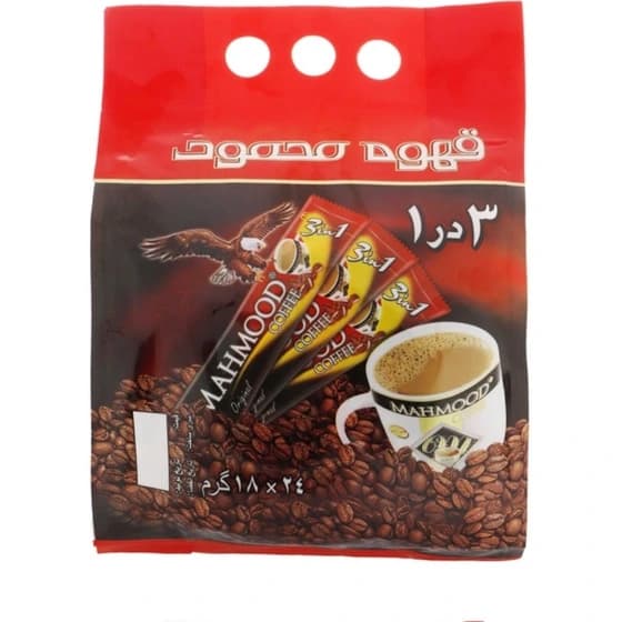 قهوه فوری ۳ در ۱ محمود بسته ۲۴ عددی — تصویر ۳