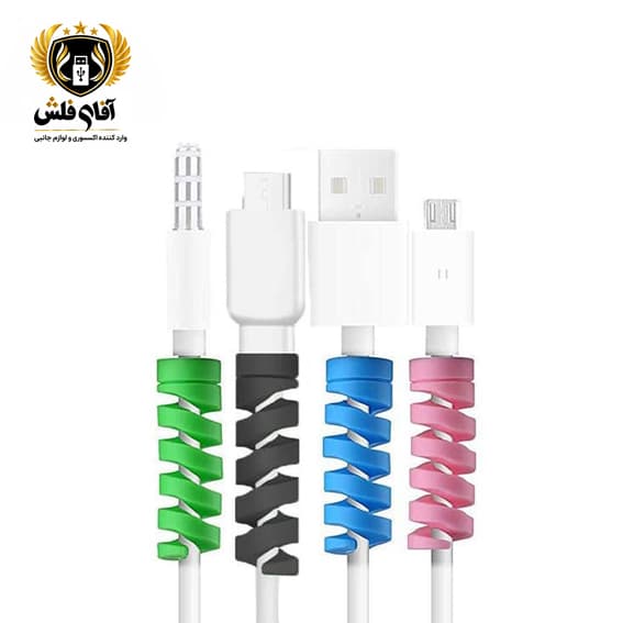 محافظ کابل سیلیکونی فنری ۴ تایی