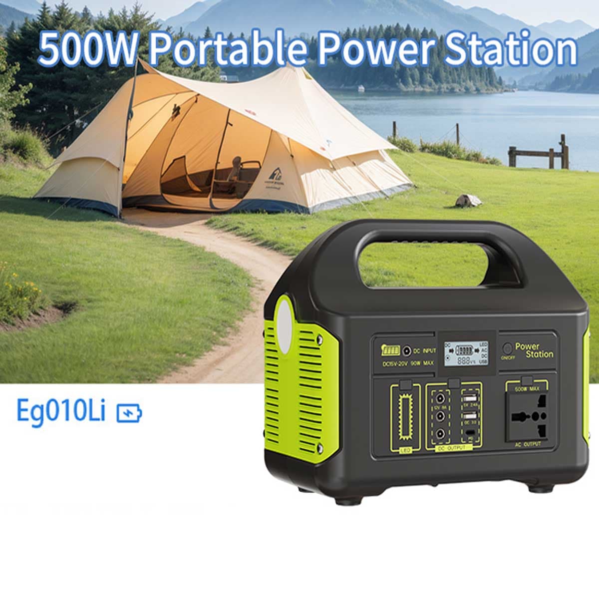 پاور استیشن EG010Li ظرفیت ۵۰۰ وات — تصویر ۴