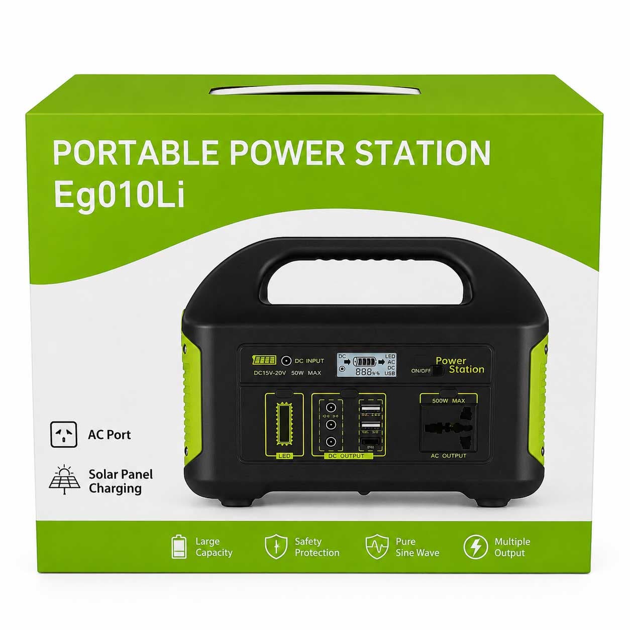 پاور استیشن EG010Li ظرفیت ۵۰۰ وات — تصویر ۵