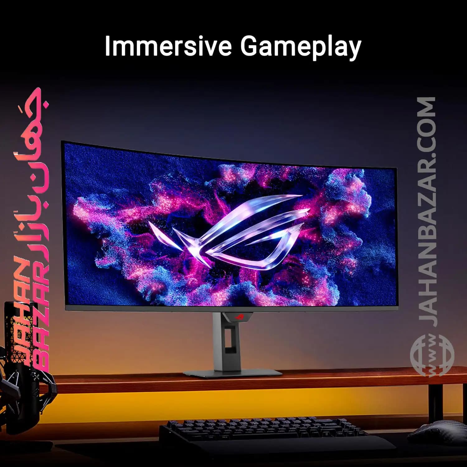 مانیتور گیمینگ 34 اینچ ایسوس OLED ROG Strix Ultrawide ASUS مدل XG34WCDG — تصویر ۴