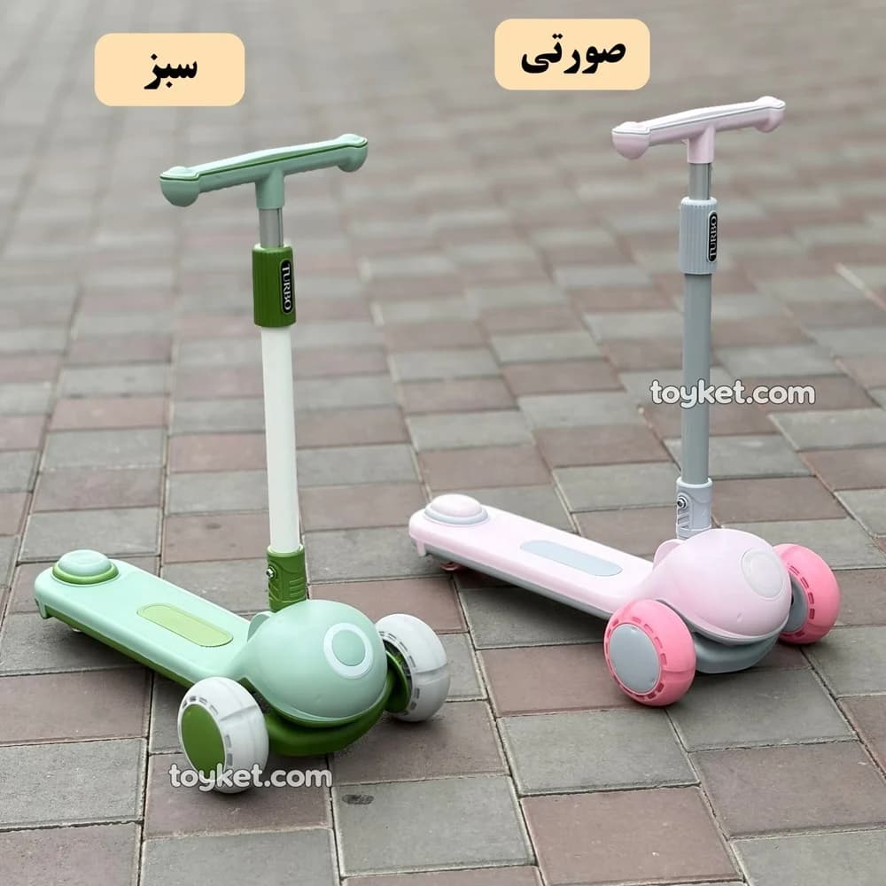 اسکوتر موزیکال و چراغ دار کودک توربو — تصویر ۴