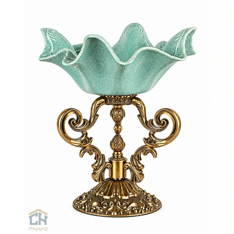 میوه خوری دکوری پایه برنز مدل 13-3638