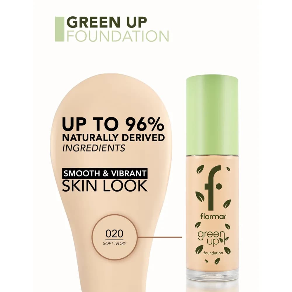 کرم پودر شیشه ای گیاهی فلورمار مدل Green Up — تصویر ۳