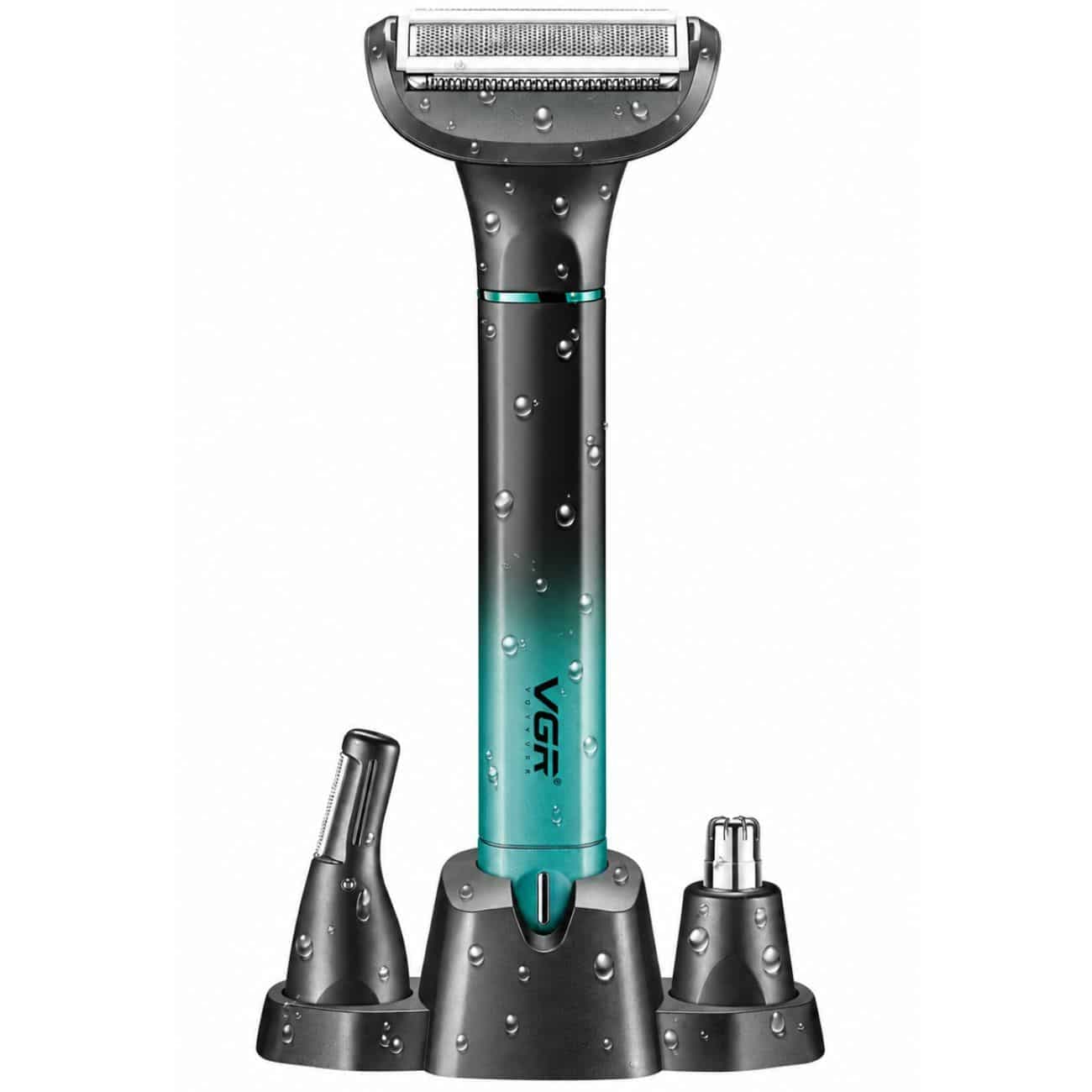 ماشین اصلاح بدن سه کاره وی جی آر VGR مدل V-625 ضد آب شارژی — تصویر ۹