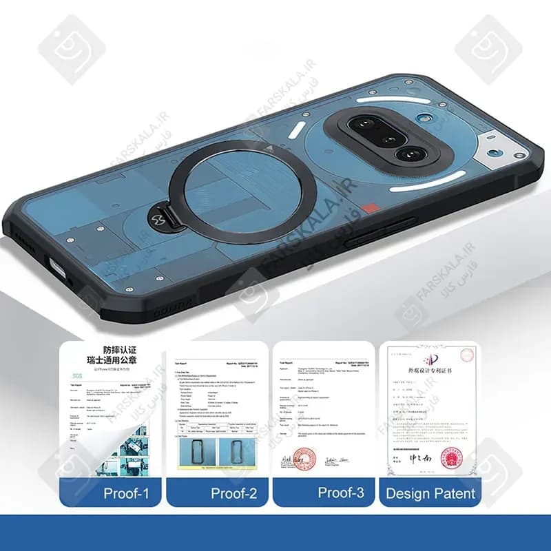 قاب XUNDD Beatle Rotating 360 Magnetic ناتینگ فون 3A — تصویر ۵