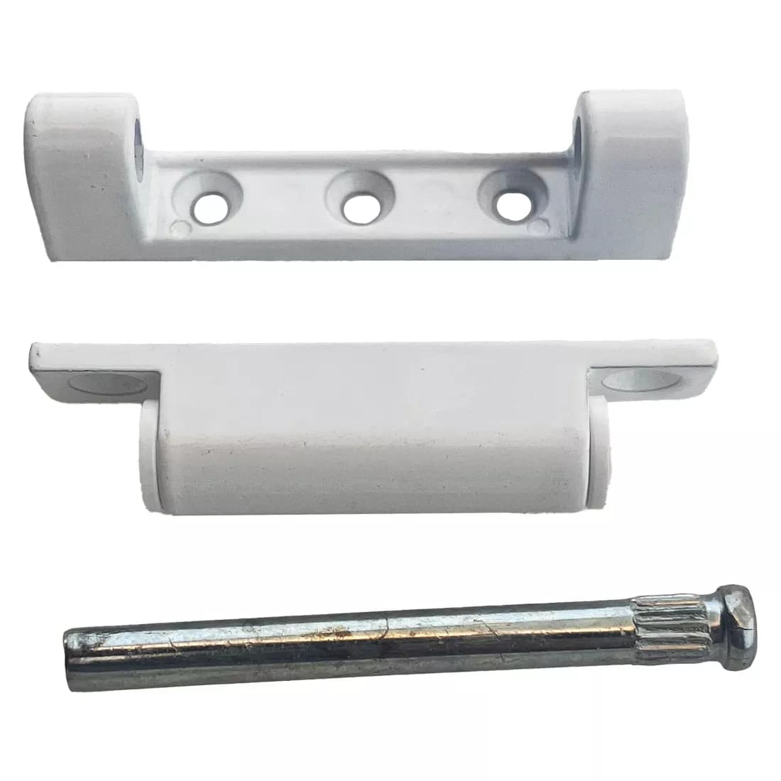 لولای ۷۵ میلی‌متری بی‌لبه پنجره UPVC سفید زاماک — تصویر ۴