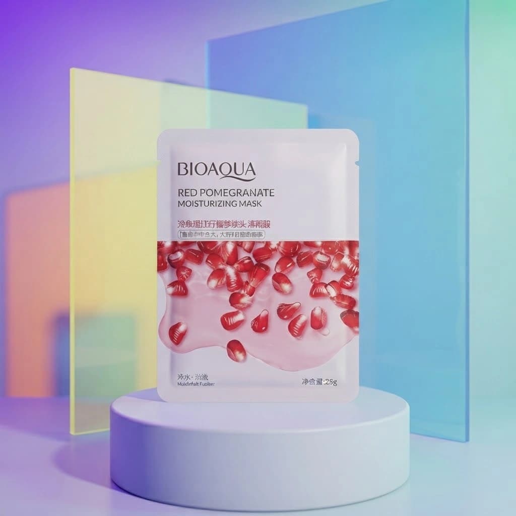 ماسک ورقه‌ای صورت انار بیوآکوا BIOAQUA