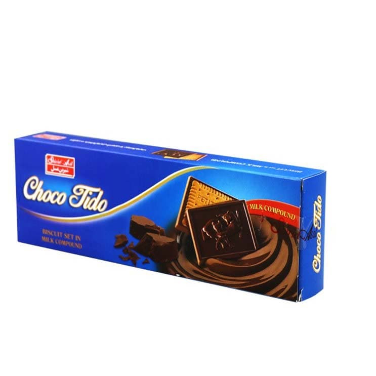 شوکو بیسکویت با روکش کاکائو شیری تیدو شیرین عسل – 144 گرم بسته 6 عددی