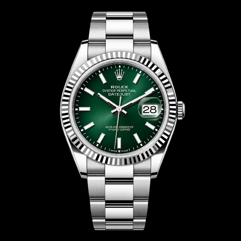 رولکس Datejust 36 سبز نعنایی | رفرنس M126234-0052