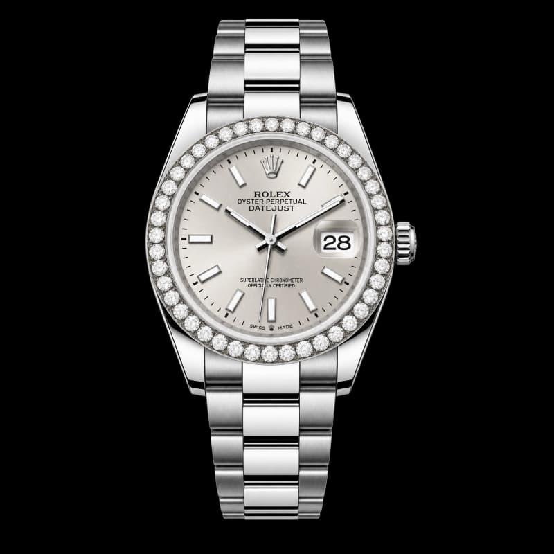 رولکس Datejust 36 نقرهای با بزل نگیندار | رفرنس M126284RBR-0006 — تصویر ۶