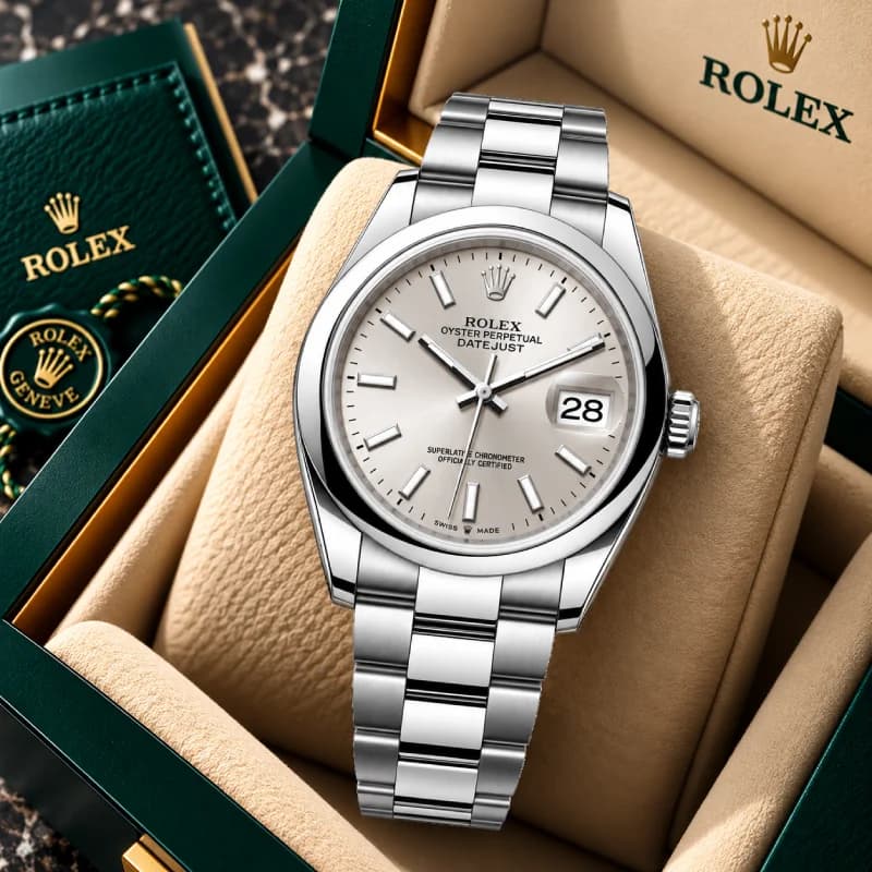 رولکس Datejust 36 نقره‌ای | رفرنس M126200-0002 — تصویر ۷