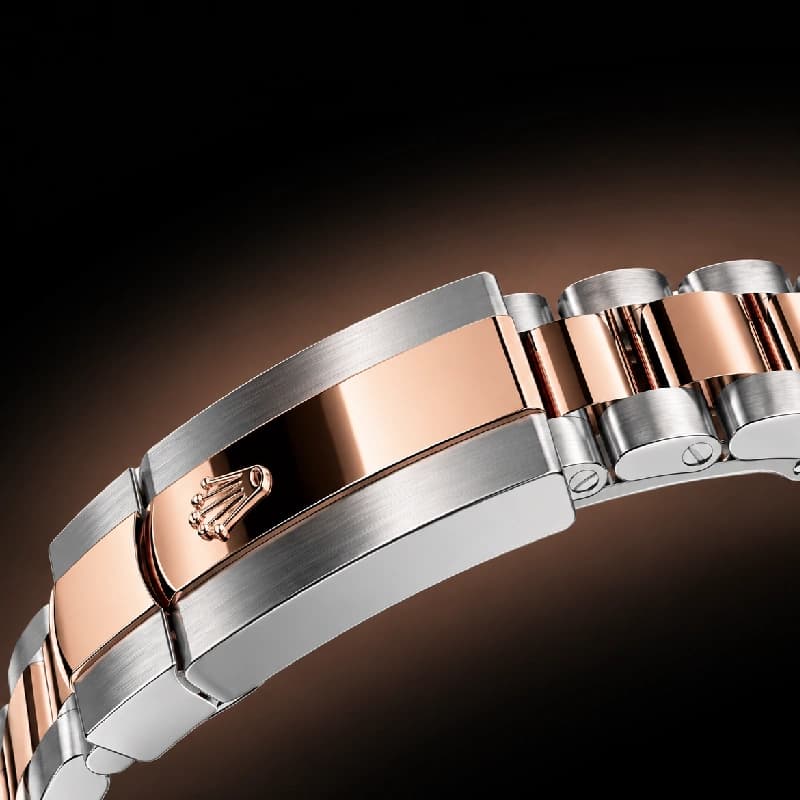 رولکس Datejust 36 مشکی نگین‌دار دو رنگ | رفرنس M126231-0020 — تصویر ۴
