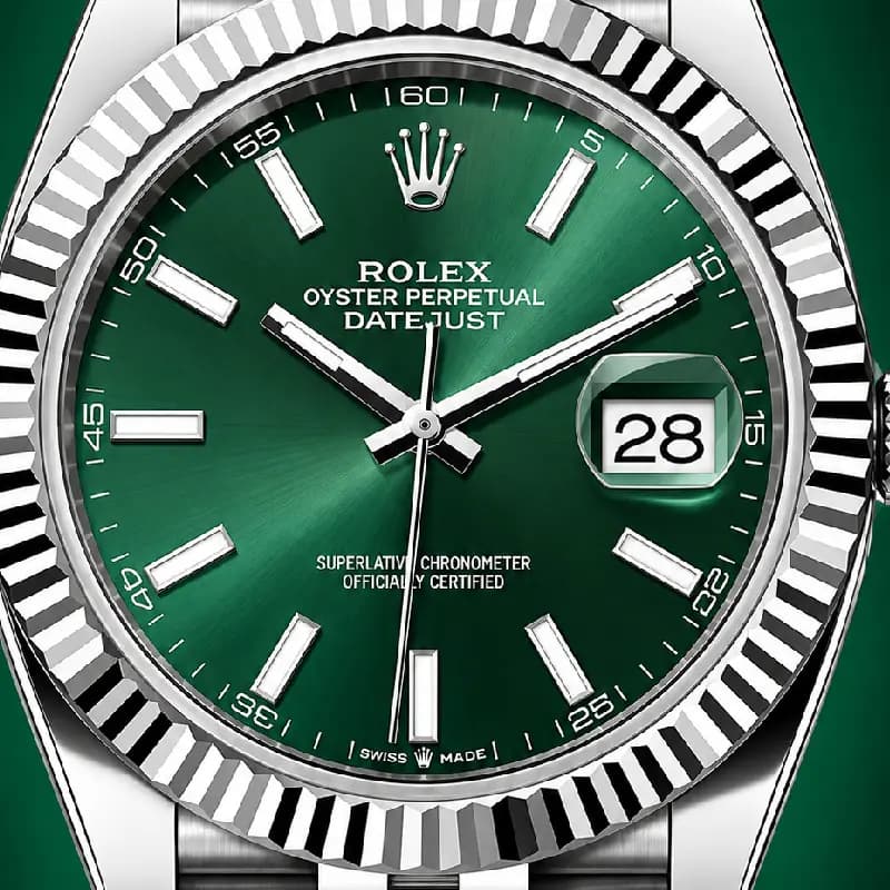 رولکس Datejust 36 سبز نعنایی | رفرنس M126234-0051 — تصویر ۲