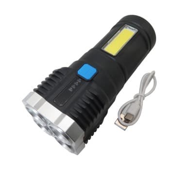 چراغ قوه دستی مدل L-S03 LED با نور مهتابی و برد ۲۰۰ متر
