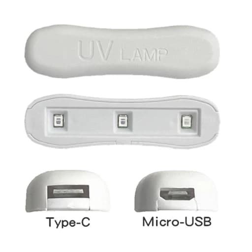 لامپ UV فرا بنفش دارای 3 عدد چیپ uv type-cو micro-usb — تصویر ۲