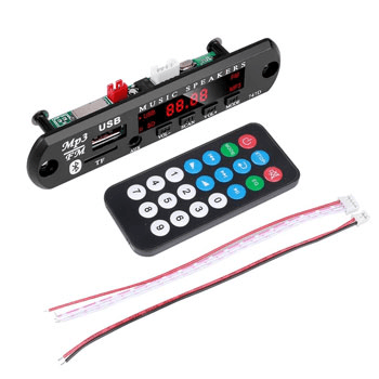 ماژول mp3 player پنلی بلوتوثی ریموت دار 12ولت