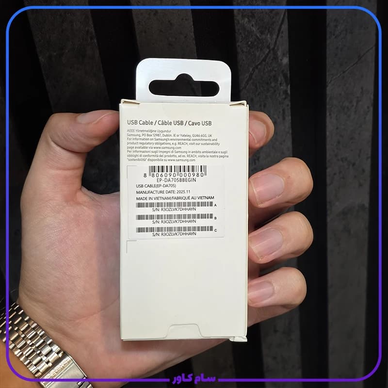 کابل دو سر تایپ سی اصلی 1 متر — تصویر ۵