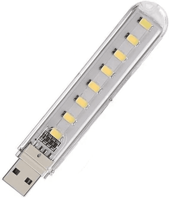 چراغ ال ای دی هشت تایی LED USB دارای قاب محافظ 2.5 وات — تصویر ۴