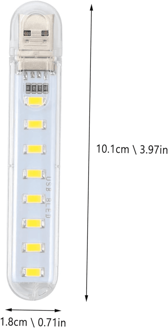 چراغ ال ای دی هشت تایی LED USB دارای قاب محافظ 2.5 وات — تصویر ۵