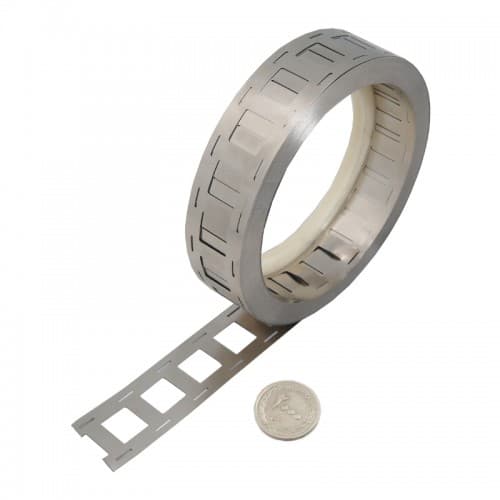 نوار نیکل جوش باتری دو ردیفه (50سانتی متر) دارای ضخامت 0.15mm و عرض 27mm — تصویر ۲