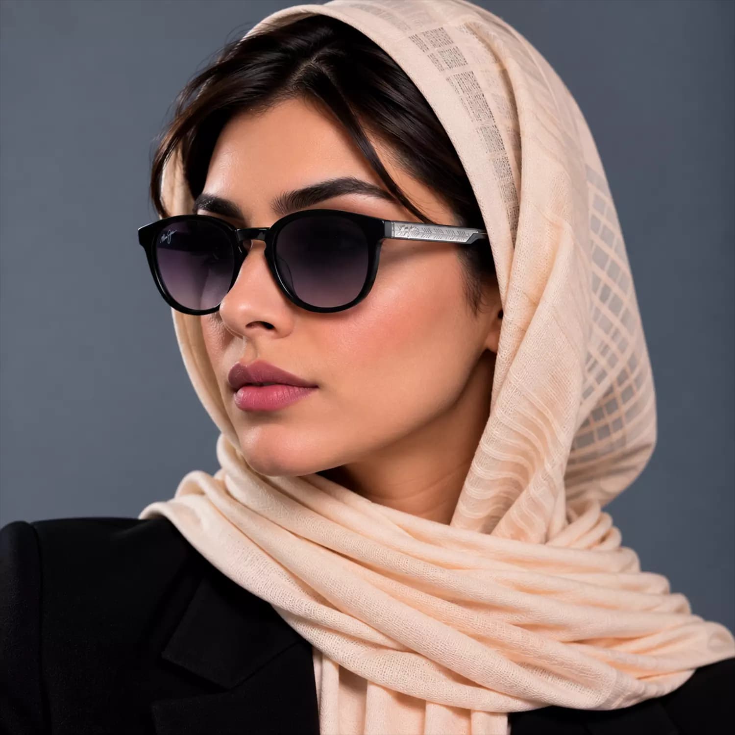 عینک آفتابی مائویی جیم فریم گرد اورجینال کد MO636 — تصویر ۳