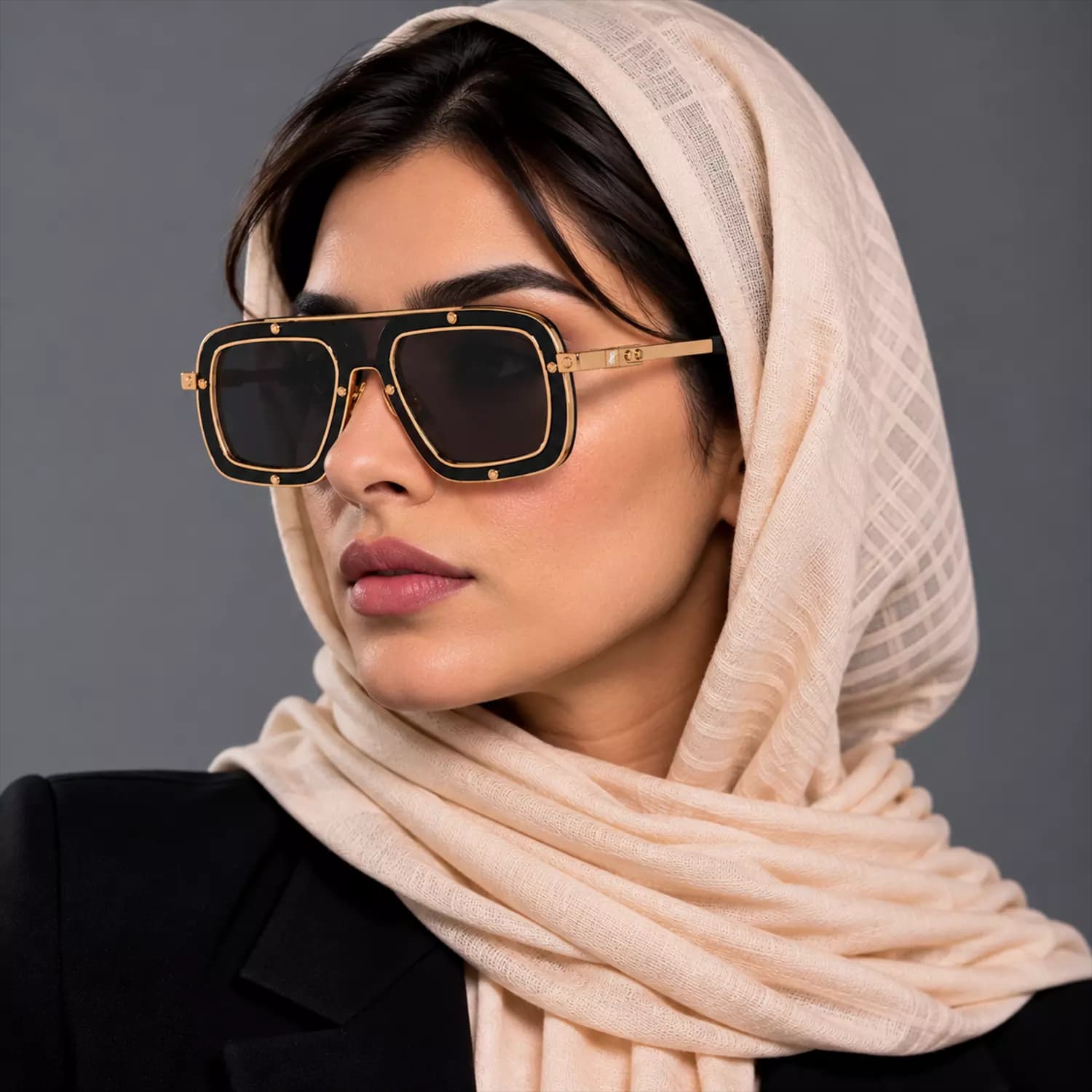 عینک آفتابی هابلوت فریم خلبانی اورجینال کد HO097 — تصویر ۳