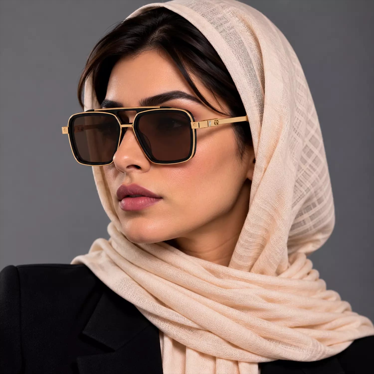عینک آفتابی هابلوت فریم خلبانی اورجینال کد HO090 — تصویر ۷