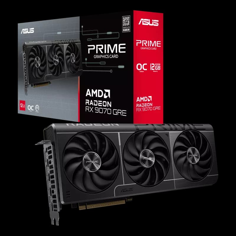 کارت گرافیک ایسوس مدل Prime Radeon RX 9070 GRE OC Edition 12GB GDDR6